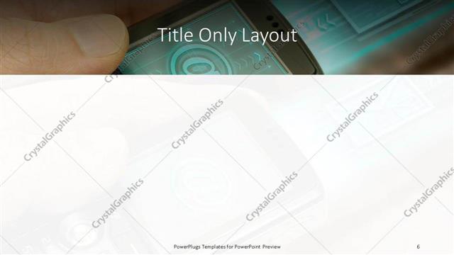 Title Only presentation slide layout