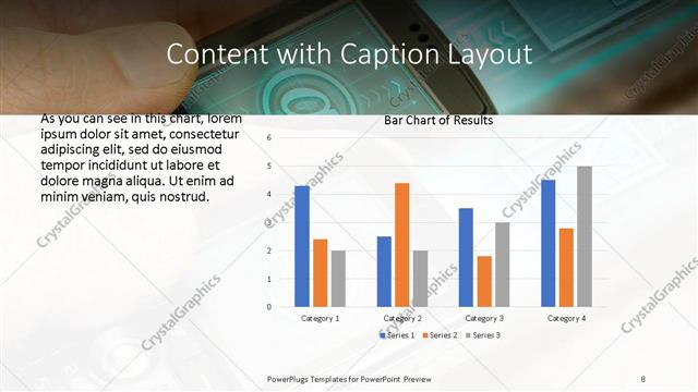 Content with Caption presentation slide layout