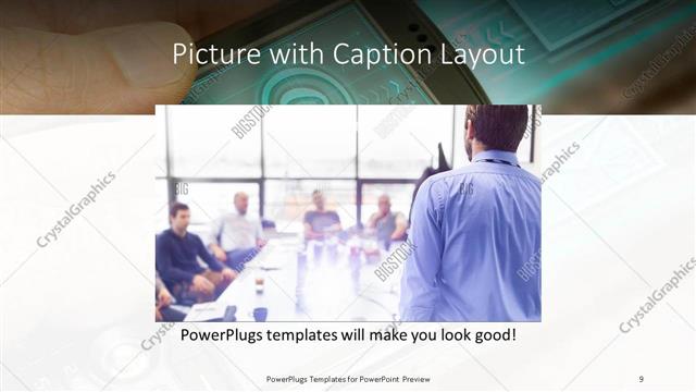 Picture with Caption presentation slide layout