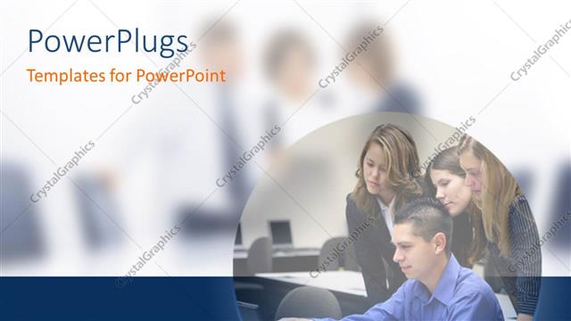  Presentation with team - A person working with the colleague