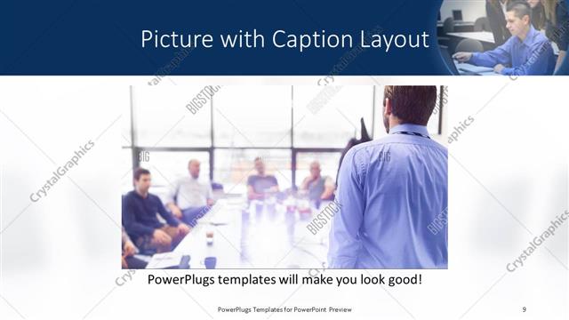 Picture with Caption presentation slide layout