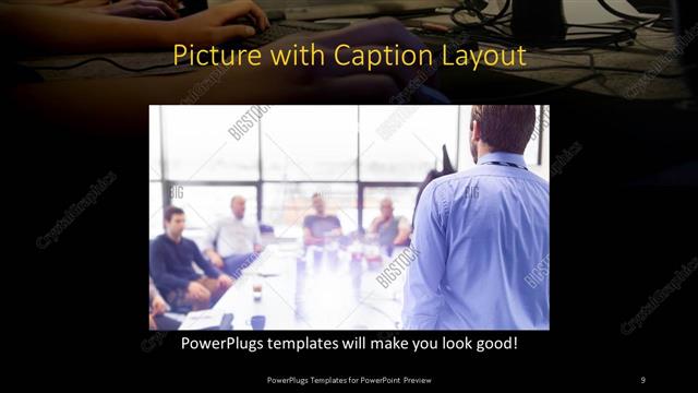 Picture with Caption presentation slide layout