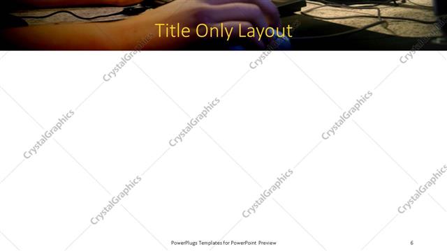 Title Only presentation slide layout