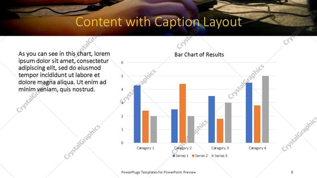 Content with Caption presentation slide layout