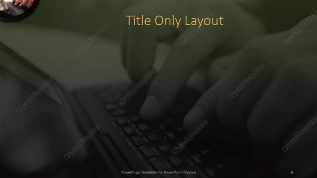 Title Only presentation slide layout