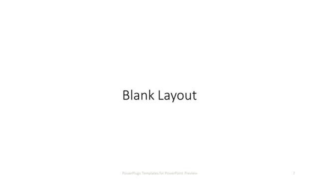 Blank presentation slide layout