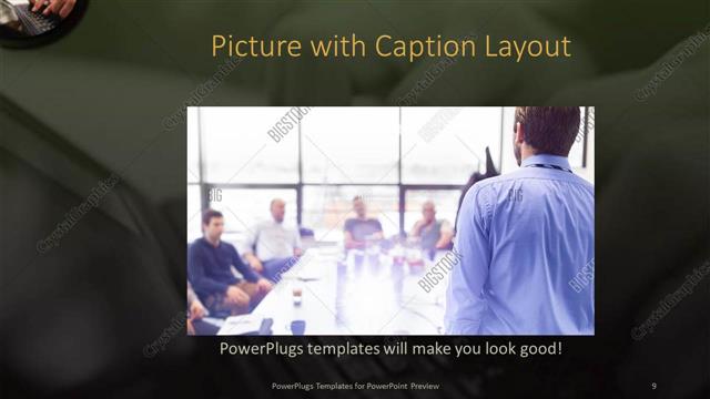 Picture with Caption presentation slide layout