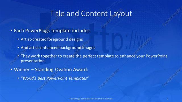 Title and Content presentation slide layout