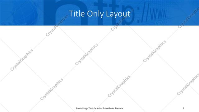 Title Only presentation slide layout