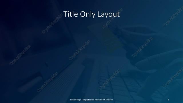 Title Only presentation slide layout