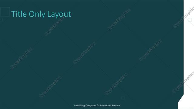 Title Only presentation slide layout