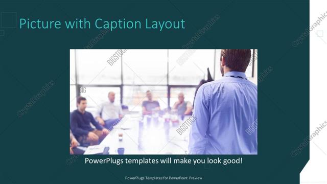 Picture with Caption presentation slide layout