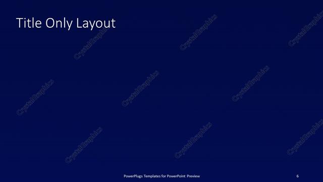 Title Only presentation slide layout