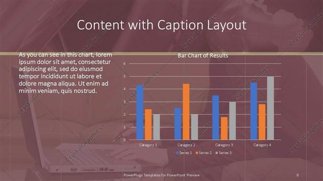 Content with Caption presentation slide layout