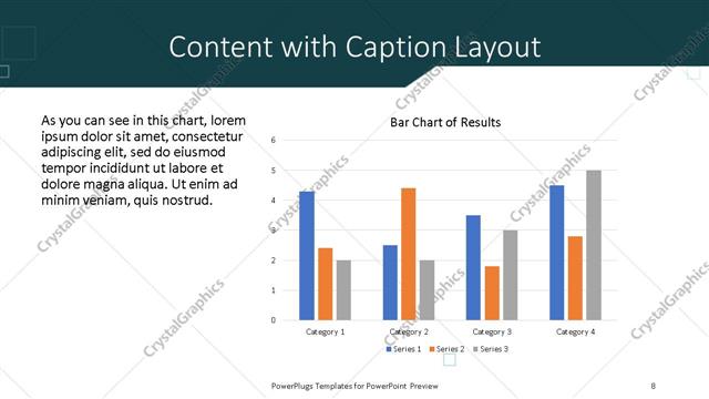 Content with Caption presentation slide layout