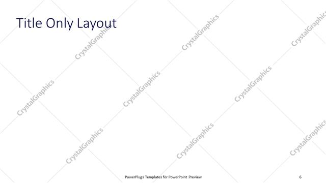 Title Only presentation slide layout