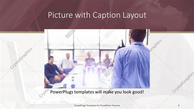 Picture with Caption presentation slide layout