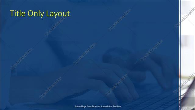 Title Only presentation slide layout