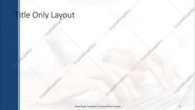 Title Only presentation slide layout