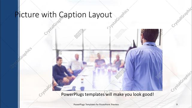Picture with Caption presentation slide layout
