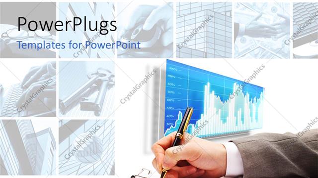  Presentation with business plan - A person working in the office