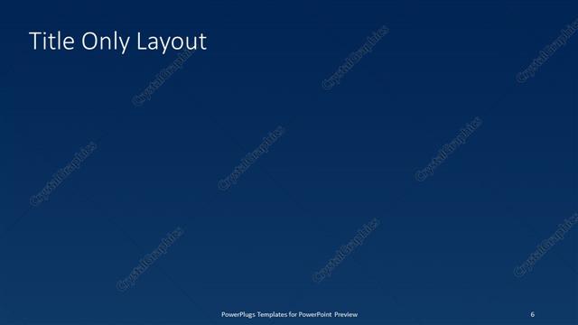 Title Only presentation slide layout