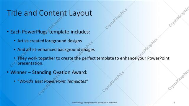 Title and Content presentation slide layout