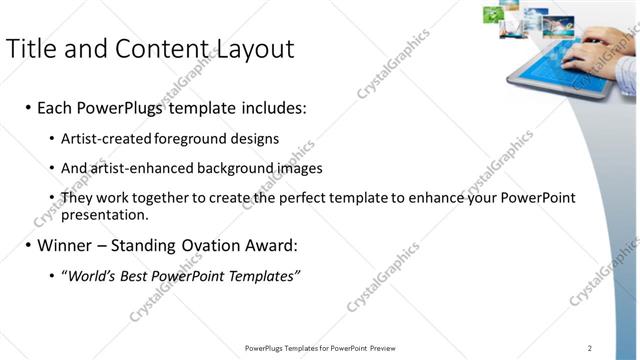 Title and Content presentation slide layout