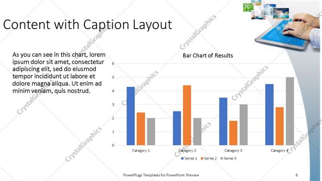 Content with Caption presentation slide layout
