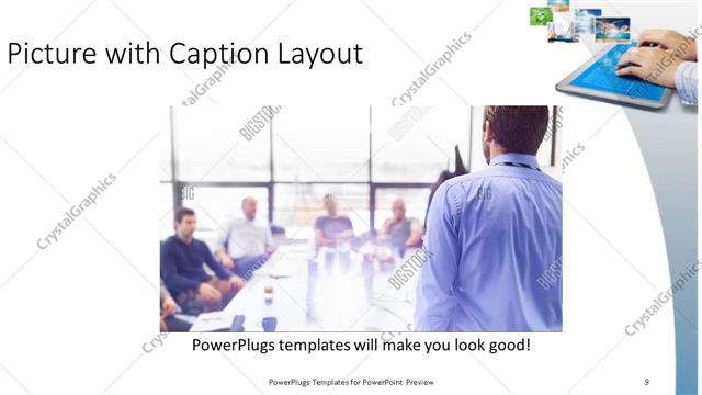 Picture with Caption presentation slide layout