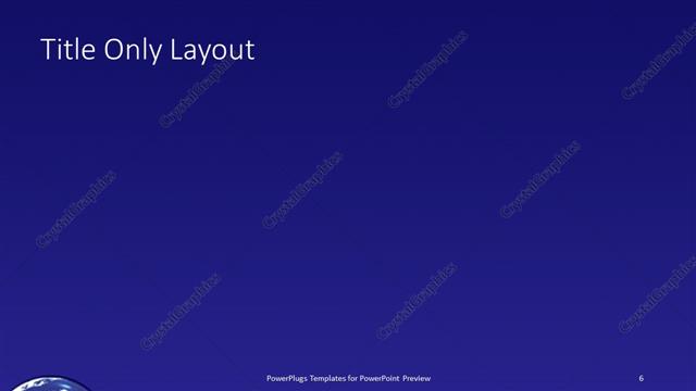 Title Only presentation slide layout