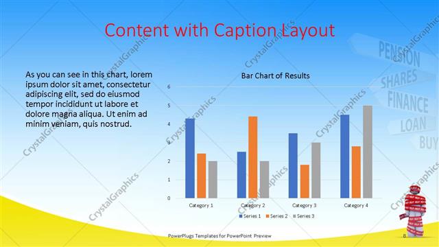 Content with Caption presentation slide layout