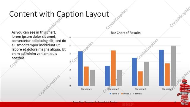 Content with Caption presentation slide layout