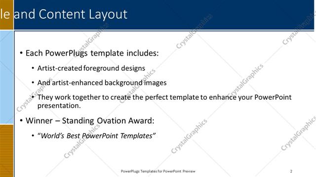 Title and Content presentation slide layout
