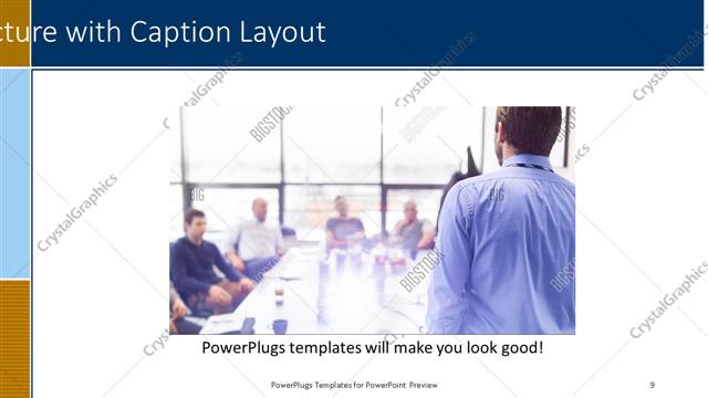 Picture with Caption presentation slide layout