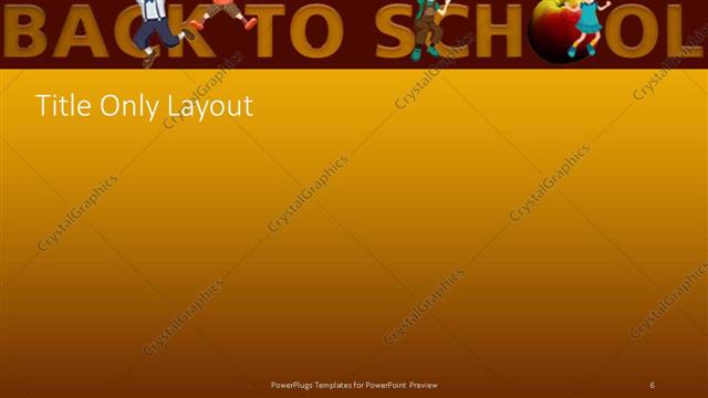 Title Only presentation slide layout