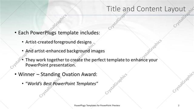Title and Content presentation slide layout