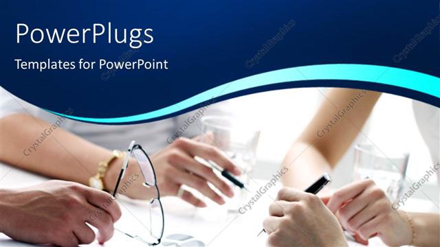  Presentation with process - A person writing something with white background