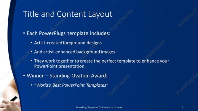 Title and Content presentation slide layout