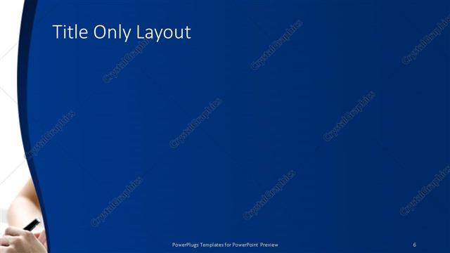 Title Only presentation slide layout