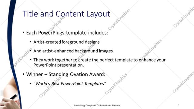 Title and Content presentation slide layout