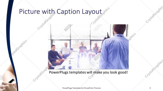 Picture with Caption presentation slide layout
