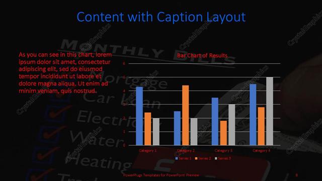 Content with Caption presentation slide layout