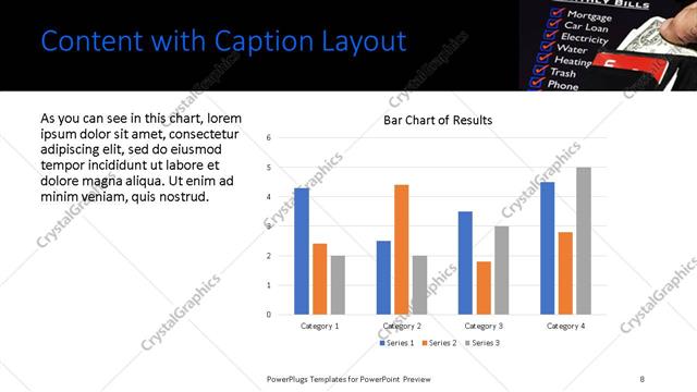 Content with Caption presentation slide layout