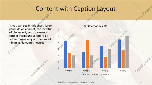 Content with Caption presentation slide layout