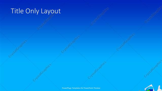 Title Only presentation slide layout