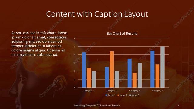 Content with Caption presentation slide layout