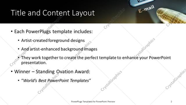 Title and Content presentation slide layout