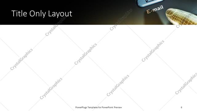 Title Only presentation slide layout