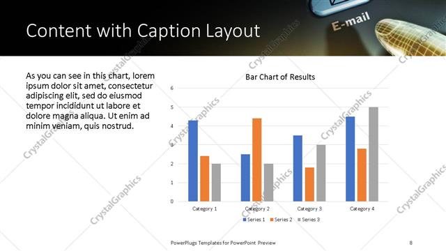 Content with Caption presentation slide layout